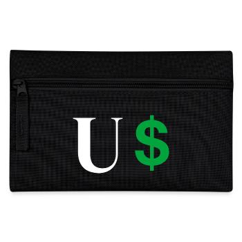 Lettre u dollar - Trousse - noir - Devant