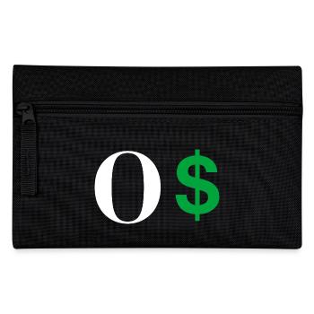 Letter o dollar - Pencil Case - black - Front