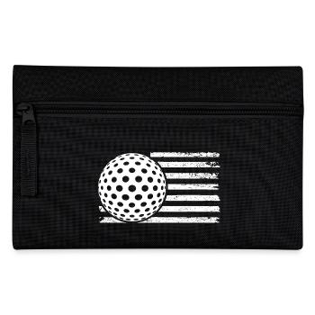 Golfspieler Golf - Federtasche - Schwarz - Vorne