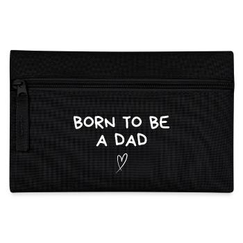 Geboren, um Papa zu sein - Papa Geschenkidee - Federtasche - Schwarz - Vorne
