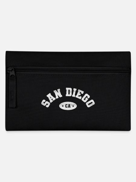 San Diego Stadt Californien Urlaub USA - Federtasche - Schwarz