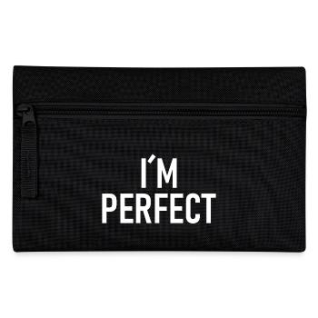I am perfect - Pencil Case - black - Front