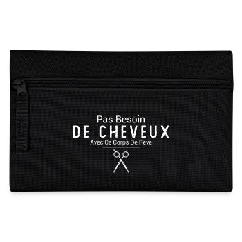 No need for hair with this dream body - Pencil Case - black - Front