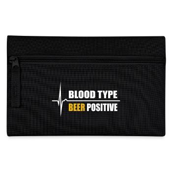 Groupe sanguin Bière positive - votre pouls augmente - Trousse - noir - Devant