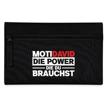 Bier Bierliebhaber Saufen Feiern David - Federtasche - Schwarz - Vorne