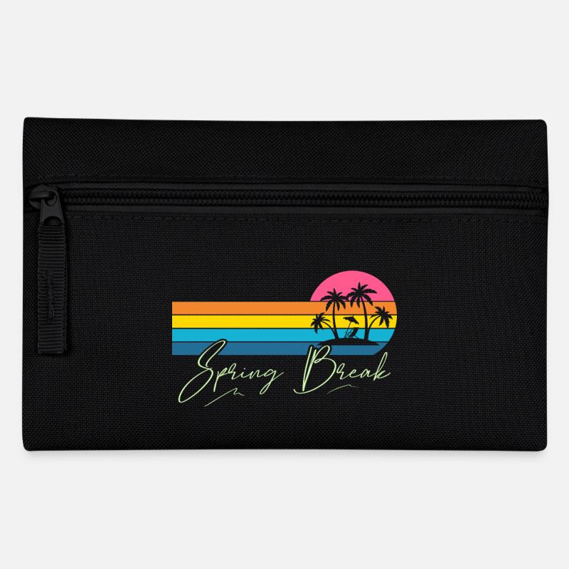 Spring Break - Federtasche - Schwarz