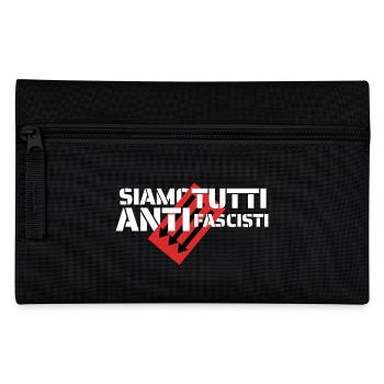 Siamo Tutti Antifascisti | Politisches Statement - Federtasche - Schwarz - Vorne