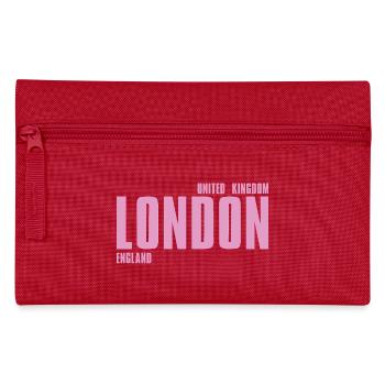London Pink Bold Typografie - Federtasche - Rot - Vorne