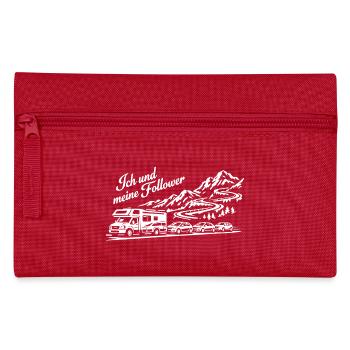Ich und meine Follower - Wohnmobil - Stau - Federtasche - Rot - Vorne