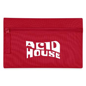 Acid House Retro-Typografie - Federtasche - Rot - Vorne