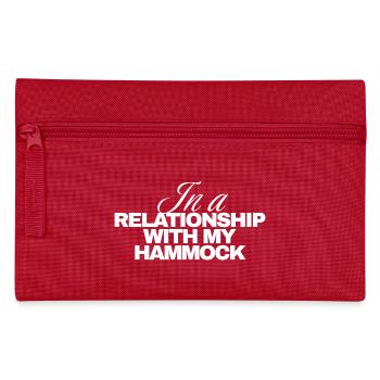 In a Relationship With My Hammock - Pencil Case - red - Front