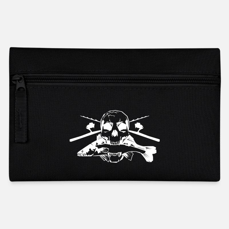 JSA Fishing Skull (L) white in high quality! - Federtasche - Schwarz