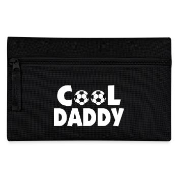Cool Soccer Football Daddy - Pencil Case - black - Front