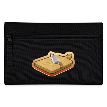 cutting board - Pencil Case - black - Front