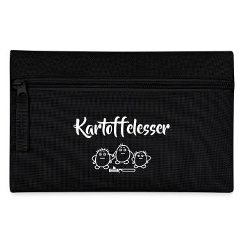 Kartoffeln Essen Kartoffelesser - Federtasche - Schwarz - Vorne