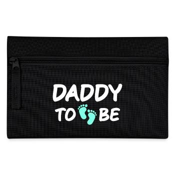 daddy to be gifts for expectant fathers daddy blue - Pencil Case - black - Front