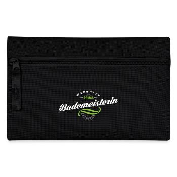 Bademeisterin Beruf Job Geschenk Geschenkidee - Federtasche - Schwarz - Vorne