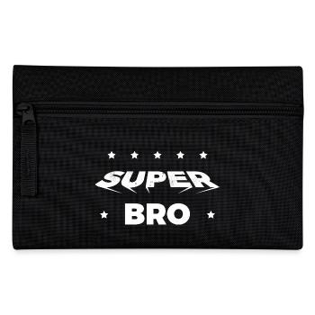 Super Bro - hero brother - Pencil Case - black - Front