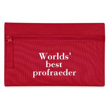 Le meilleur correcteur des mondes. Traducteur de correction d'épreuves - Trousse - rouge - Devant