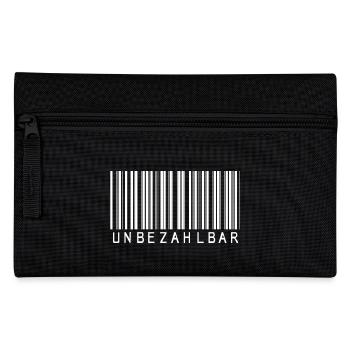 Herren T-Shirt - Unbezahlbar - schwarz - Federtasche - Schwarz - Vorne