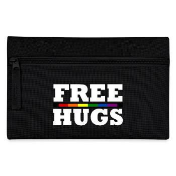 Free Hugs - Federtasche - Schwarz - Vorne