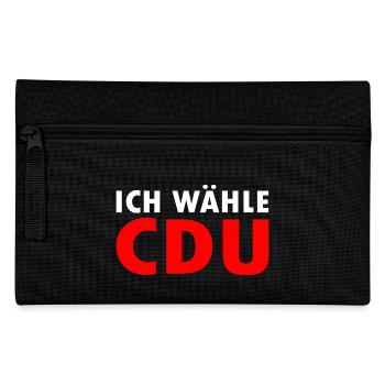 Ich wähle cdu - Federtasche - Schwarz - Vorne