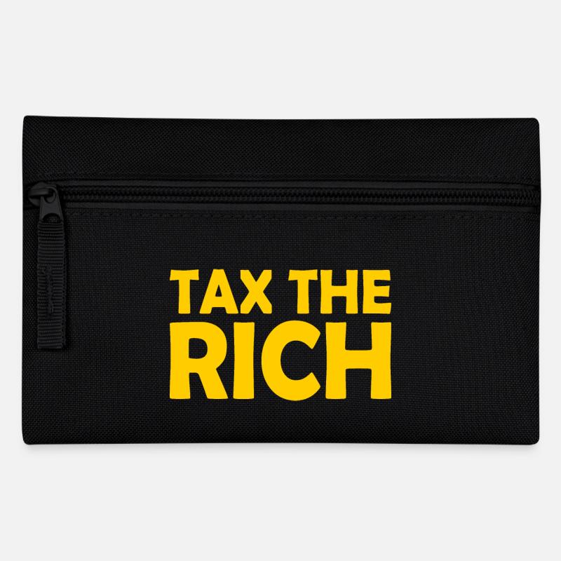 Tax the rich - Federtasche - Schwarz
