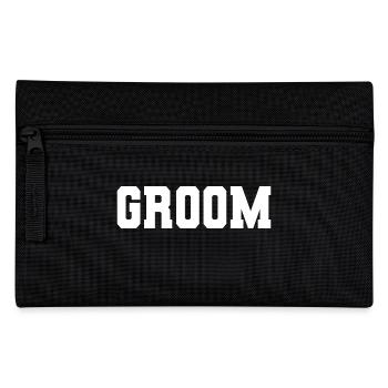 Bräutigam - Ehemann zu sein, Hochzeitsfeier Geschenk - Federtasche - Schwarz - Vorne