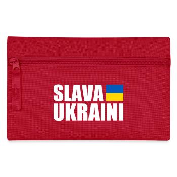 Slava ukraini - Pencil Case - red - Front