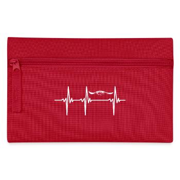 Heartbeat for flying rays - Elegant manta rays - Pencil Case - red - Front