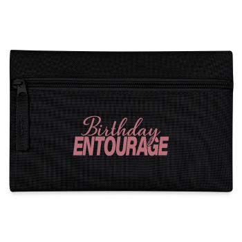 Birthday Entourage Matching Group Birthday Party - Pencil Case - black - Front