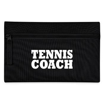Tennis coach - Pencil Case - black - Front