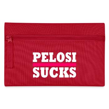 Nancy pelosi sucks - Federtasche - Rot - Vorne
