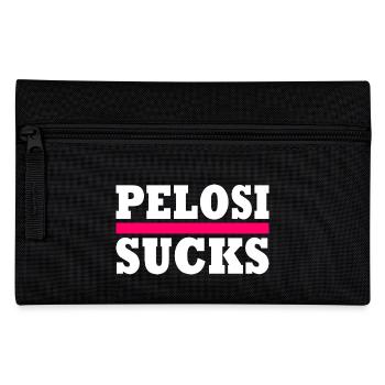 Nancy pelosi sucks - Pencil Case - black - Front