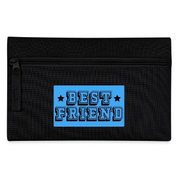 Best friend blau tshirt - Federtasche - Schwarz - Vorne