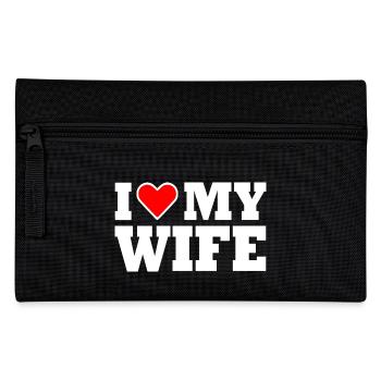 I love my wife - Pencil Case - black - Front