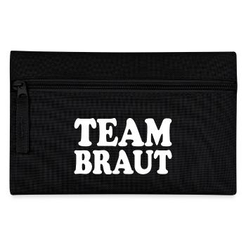 Team braut - Federtasche - Schwarz - Vorne