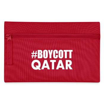 Boycott qatar - Pencil Case - red - Front