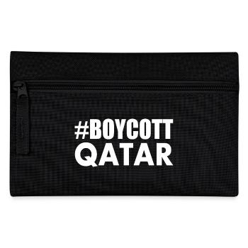 Boycott qatar - Pencil Case - black - Front
