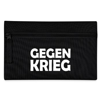 Gegen krieg - Federtasche - Schwarz - Vorne