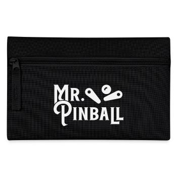 Mr. Pinball Flipperautomat Flipperkugel Design - Pencil Case - black - Front