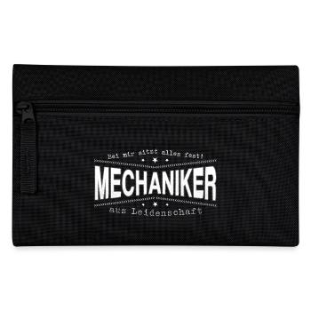Mechaniker Mechatroniker Handwerker - Federtasche - Schwarz - Vorne