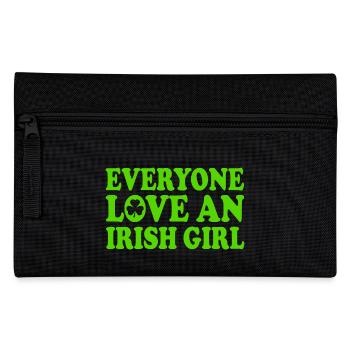 Everyone loves an irish girl - Pencil Case - black - Front