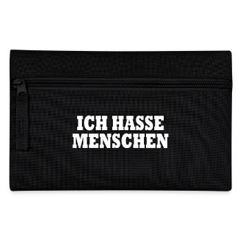 Ich hasse menschen - Federtasche - Schwarz - Vorne
