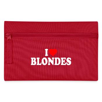 I love blondes - Federtasche - Rot - Vorne