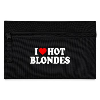 I love hot blondes - Federtasche - Schwarz - Vorne