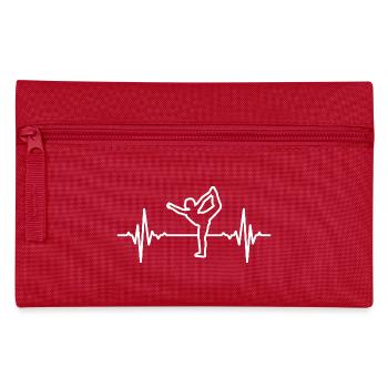 Mon cœur bat pour le yoga - Trousse - rouge - Devant
