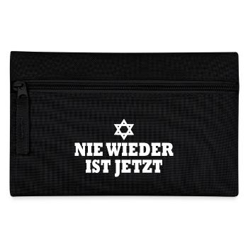 Nie wieder ist jetzt - Federtasche - Schwarz - Vorne