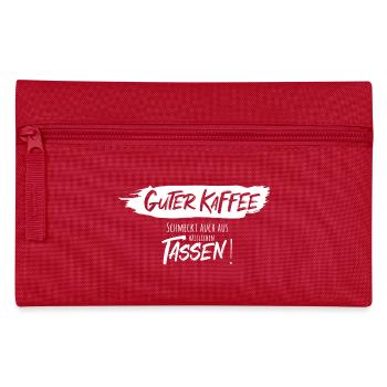 Good coffee tastes good even from ugly cups - Pencil Case - red - Front