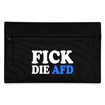 Fick die afd - Federtasche - Schwarz - Vorne